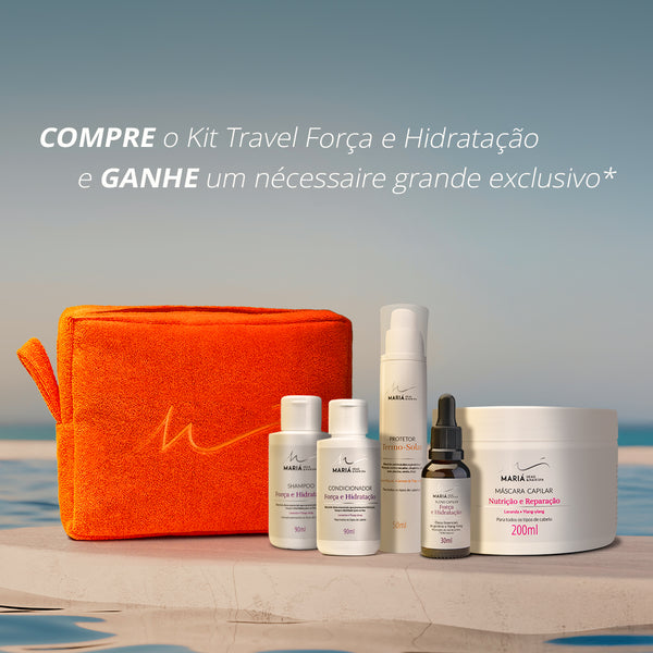 Kit Travel Força e Hidratação 2 - Ganhe um nécessaire grande