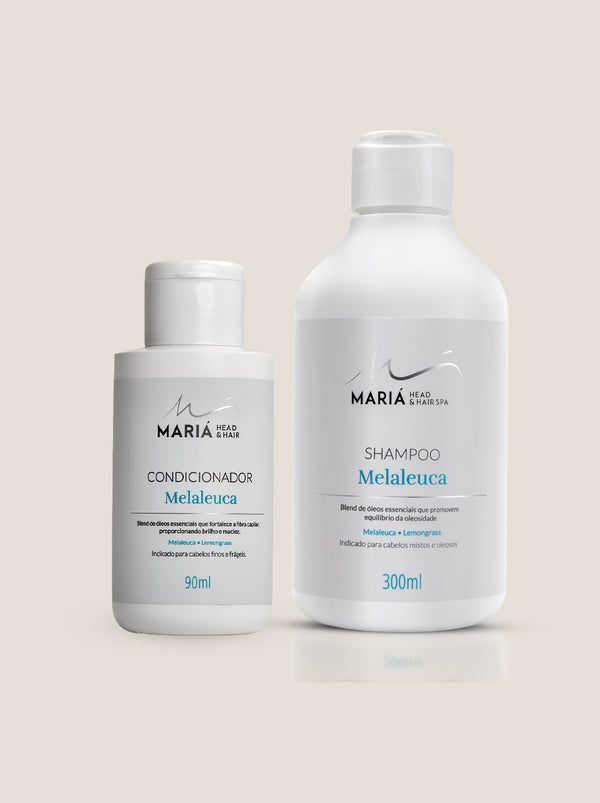 Shampoo Melaleuca 300ml + Condicionador Melaleuca 90ml com 50%OFF