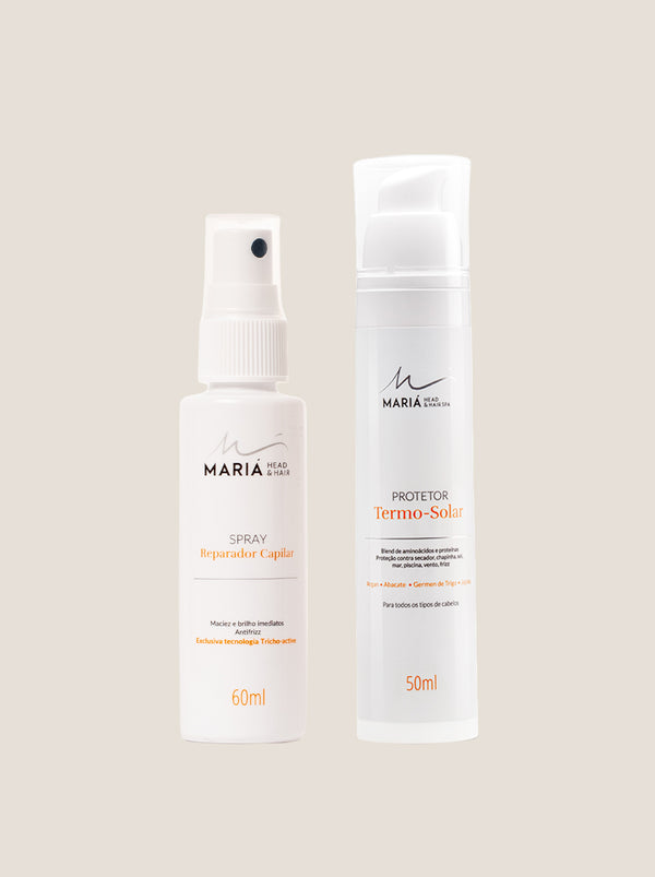 Combo Especial Dia das Mães - Spray Reparador Capilar 60ml + Protetor Termo Solar 50ml