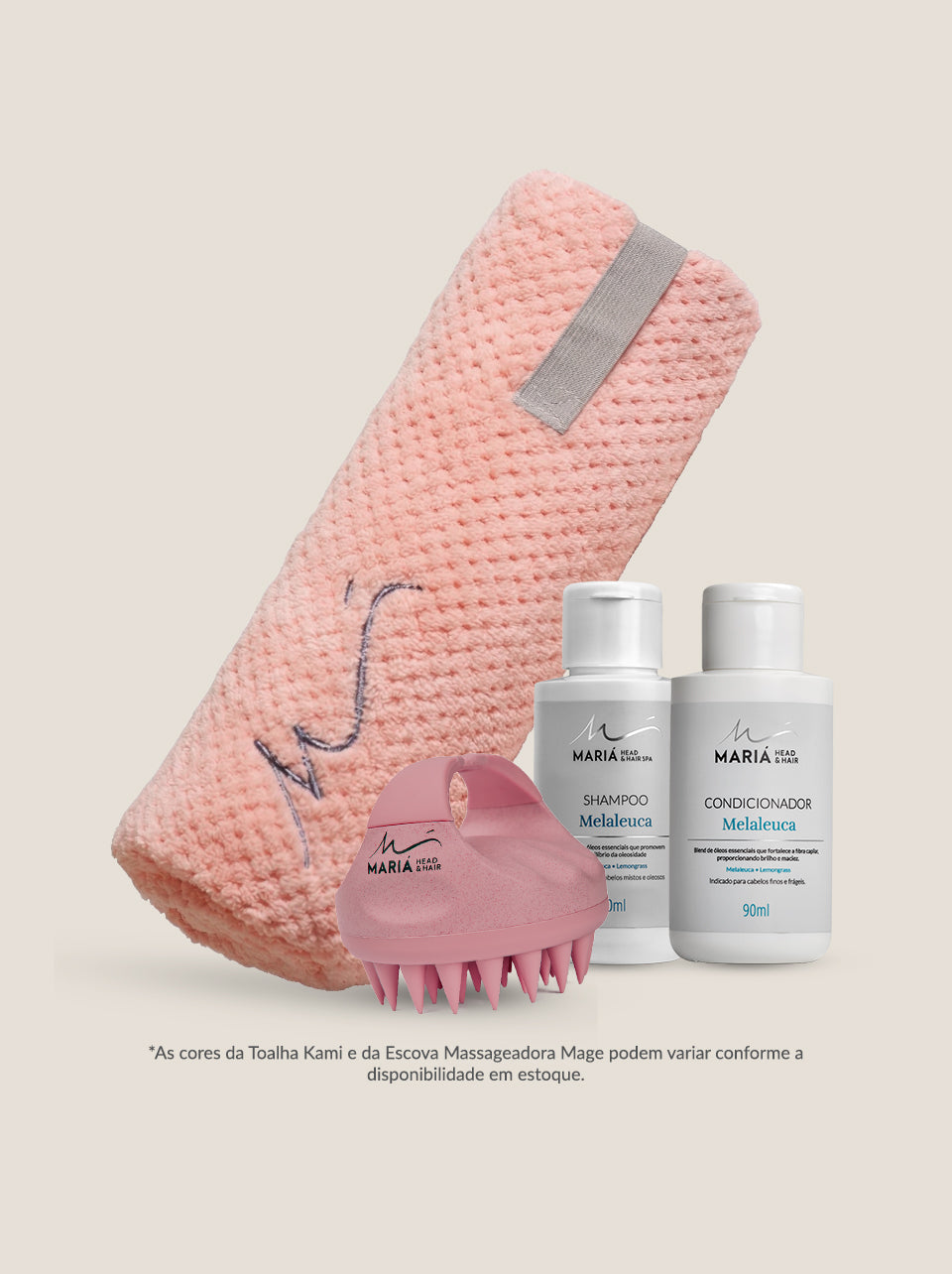 Toalha Kami + Escova Mage + Shampoo e Condicionador 90ml