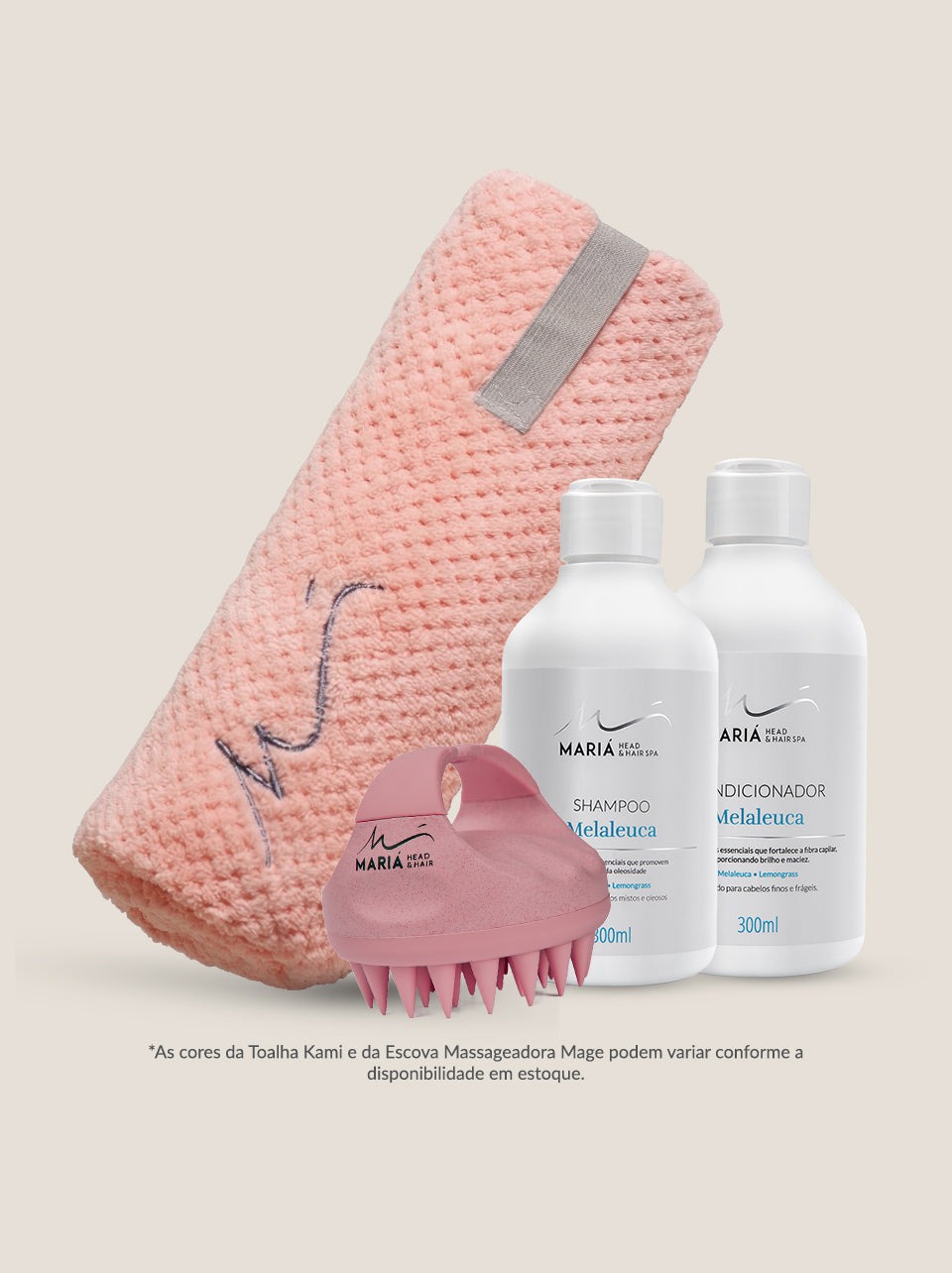 Toalha Kami + Escova Mage + Shampoo e Condicionador 300ml