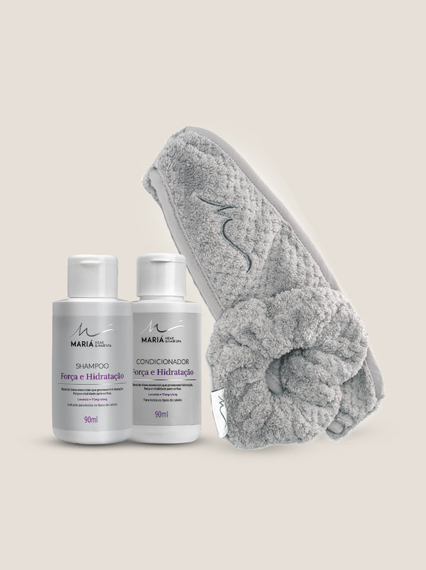 Shampoo e Condicionador 90ml + Kit Kami