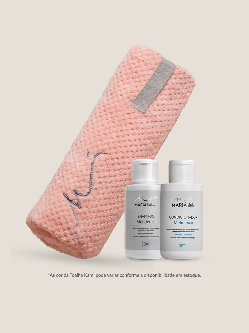 Shampoo e Condicionador 90ml + Toalha Kami